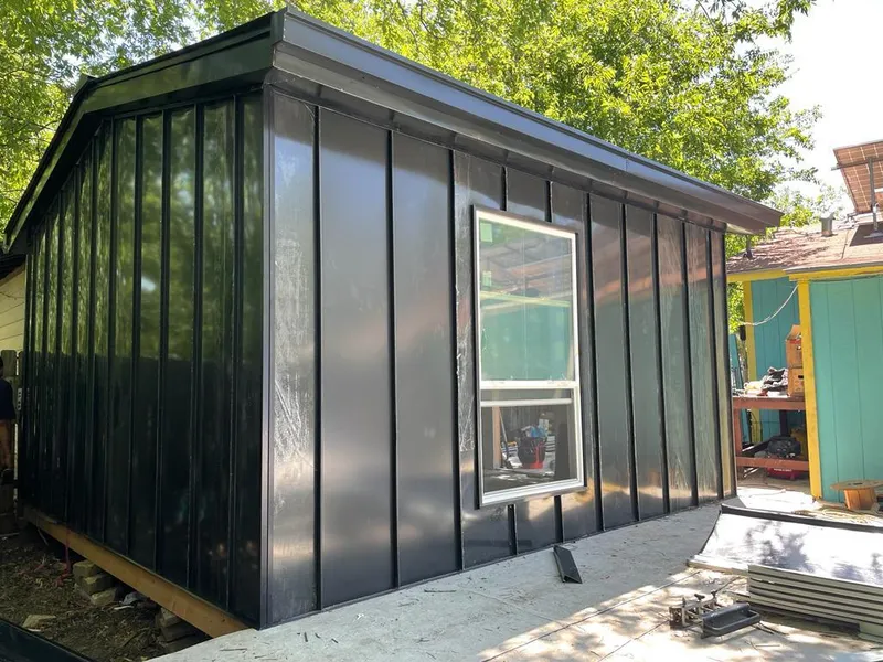 Black standing seam metal wall panels for Metal Roof Installation in Hayesville